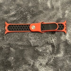 Apple Watch Wrist Silicone Sports Band Red And Black Adjustable 42 44mm